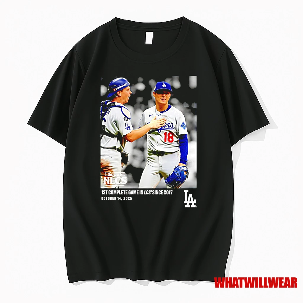 Yoshinobu Yamamoto Los Angeles Dodgers 2025 Nlcs 1st Complete Game In Lcs Shirts