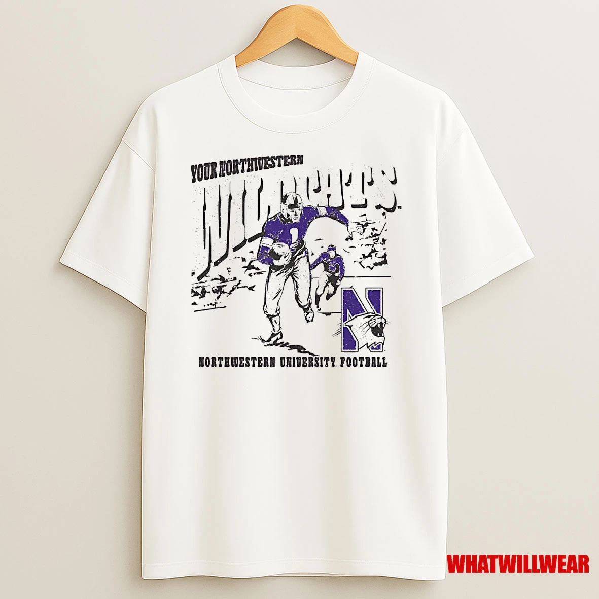 Your Northwestern Wildcats Player Running Shirts