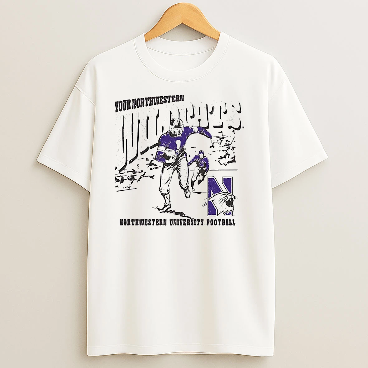 Your Northwestern Wildcats Player Running T Shirts