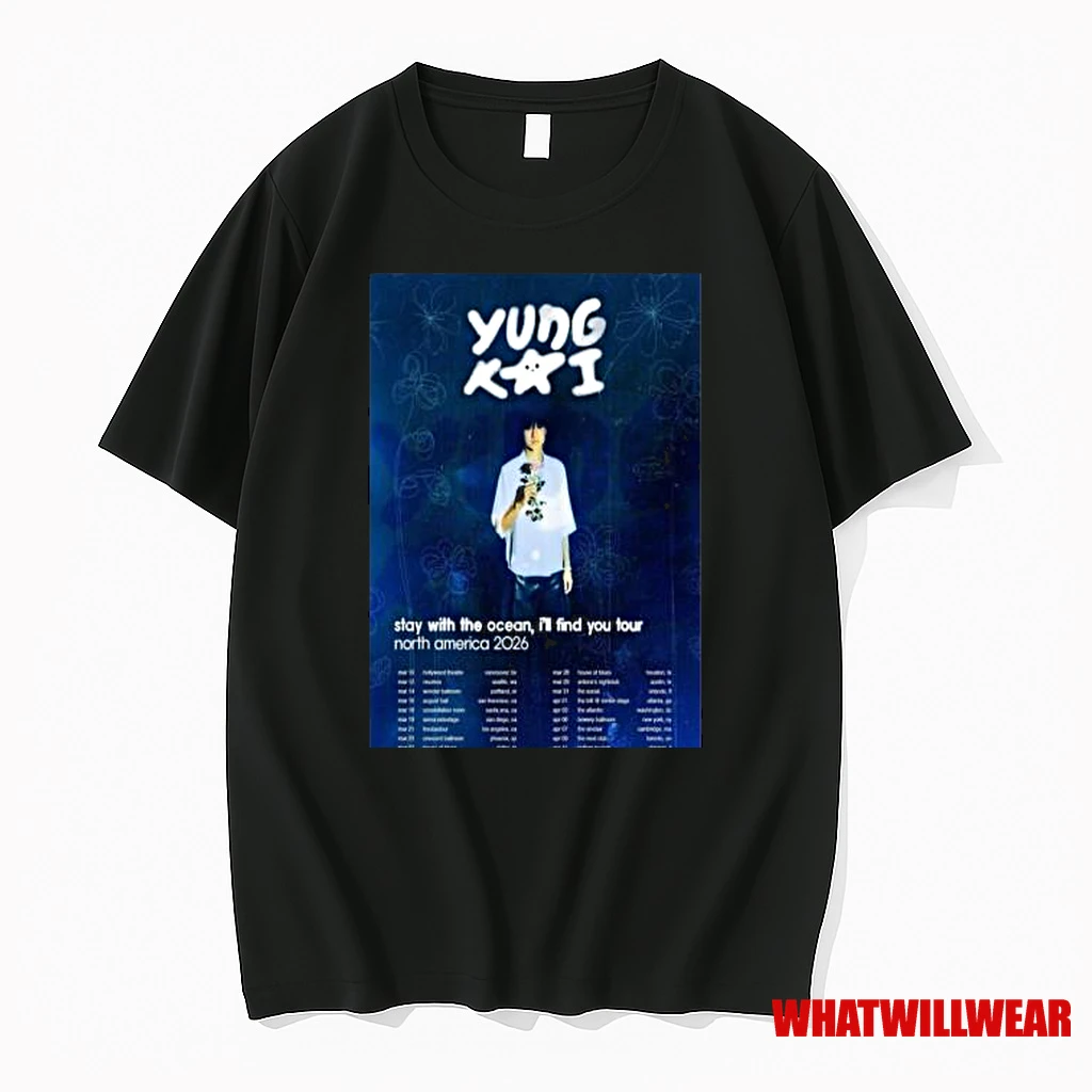 Yung Kai Stay With The Ocean Ill Find You Tour North America 2026 Shirts