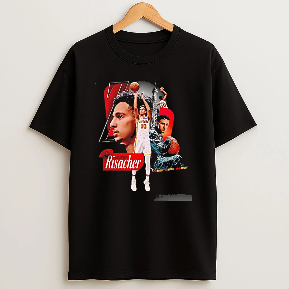 Zaccharie Risacher Atlanta Hawks Basketball Player Graphic T Shirts