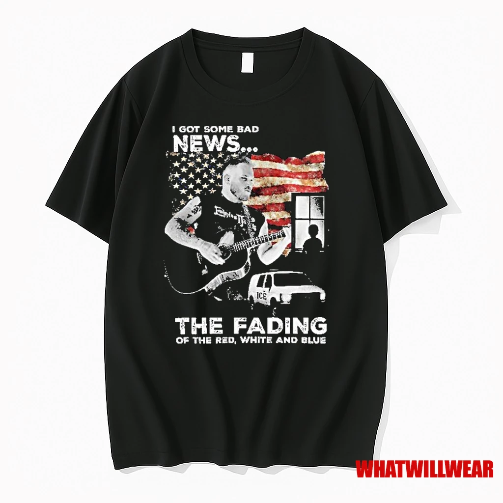 Zach Bryan I Got Some Bad News The Fading Of The Red White And Blue Bad News In The Land Of The Free Shirts