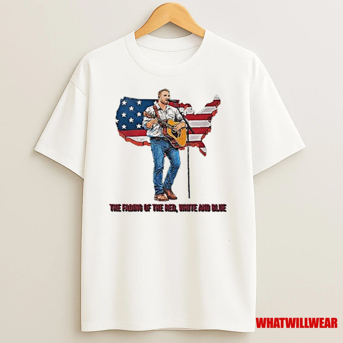 Zach Bryan The Fading Of The Red White And Blue American Flag Shirts