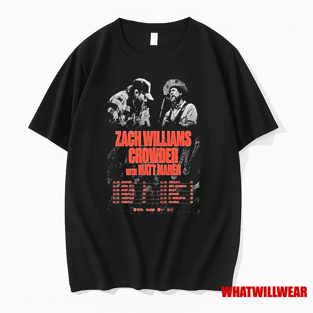 Zach Williams Matt Maher Nov 2025 Tour Shirts