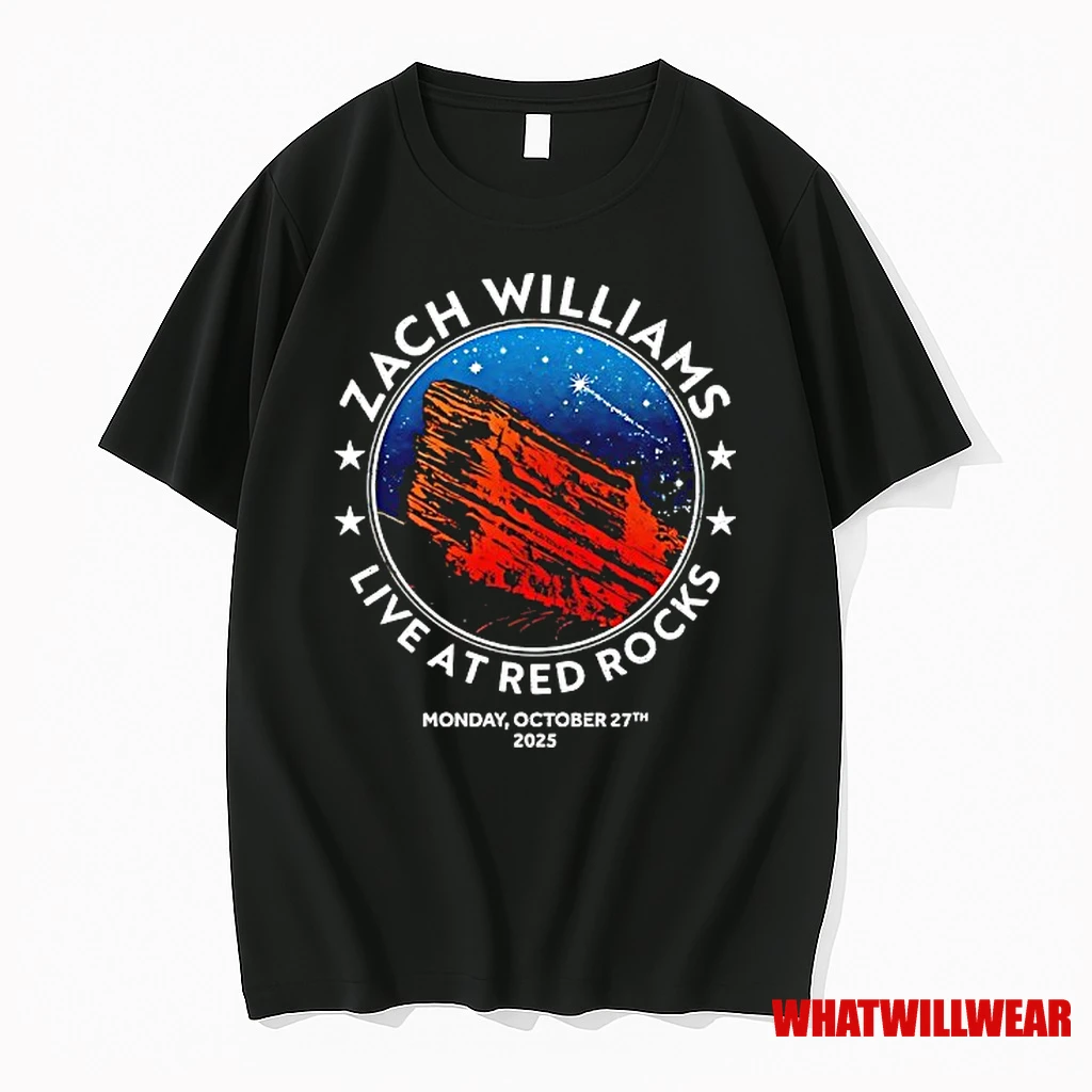Zach Williams Show At Red Rocks Amphitheatre Oct 27 2025 Shirts