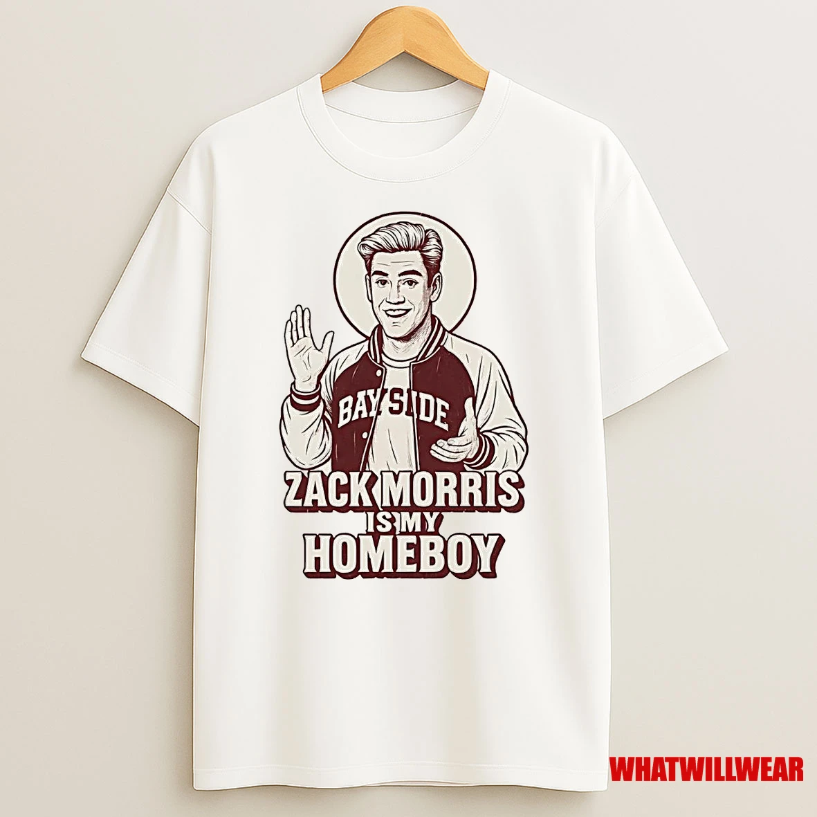 Zack Morris Is My Homeboy Jesus Parody Shirts