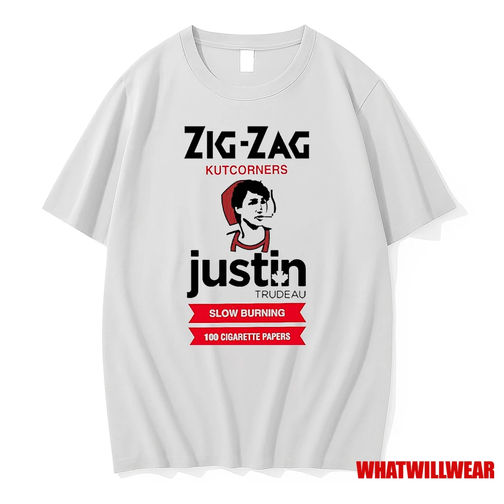 Zig Zag Kutcorners Justin Trudeau Slow Burning Shirts