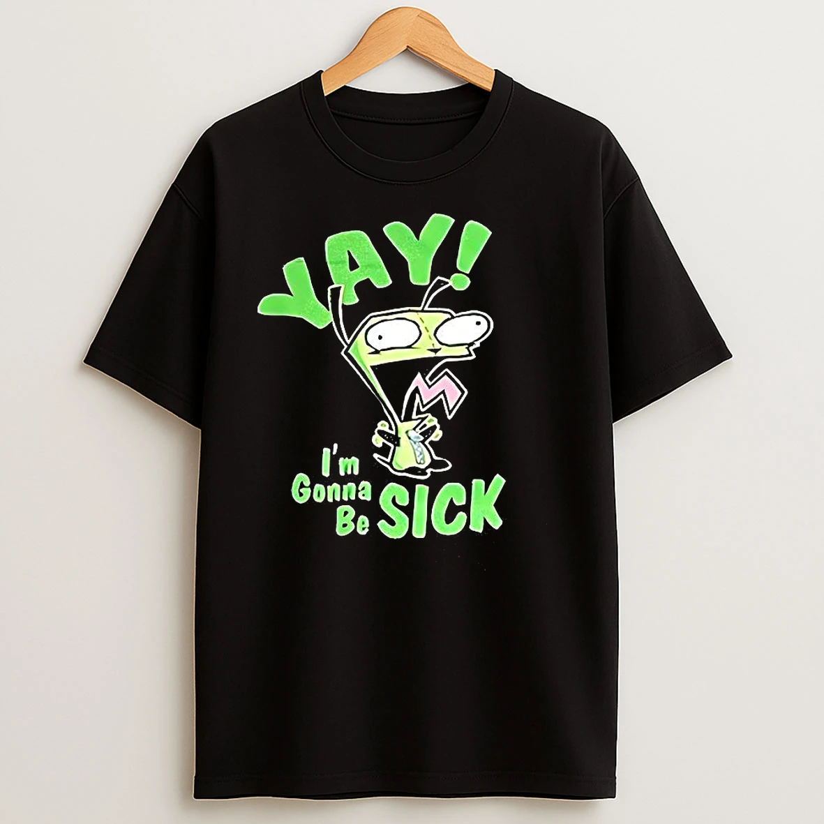 Zim Yay Im Gonna Be Sick Cartoon Character T Shirts