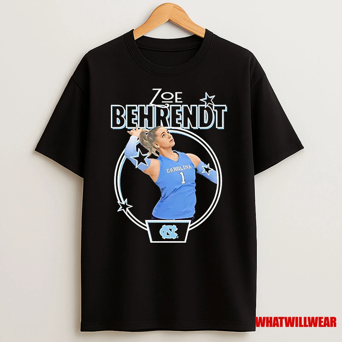 Zoe Behrendt Portrait Unc Volleyball Shirts