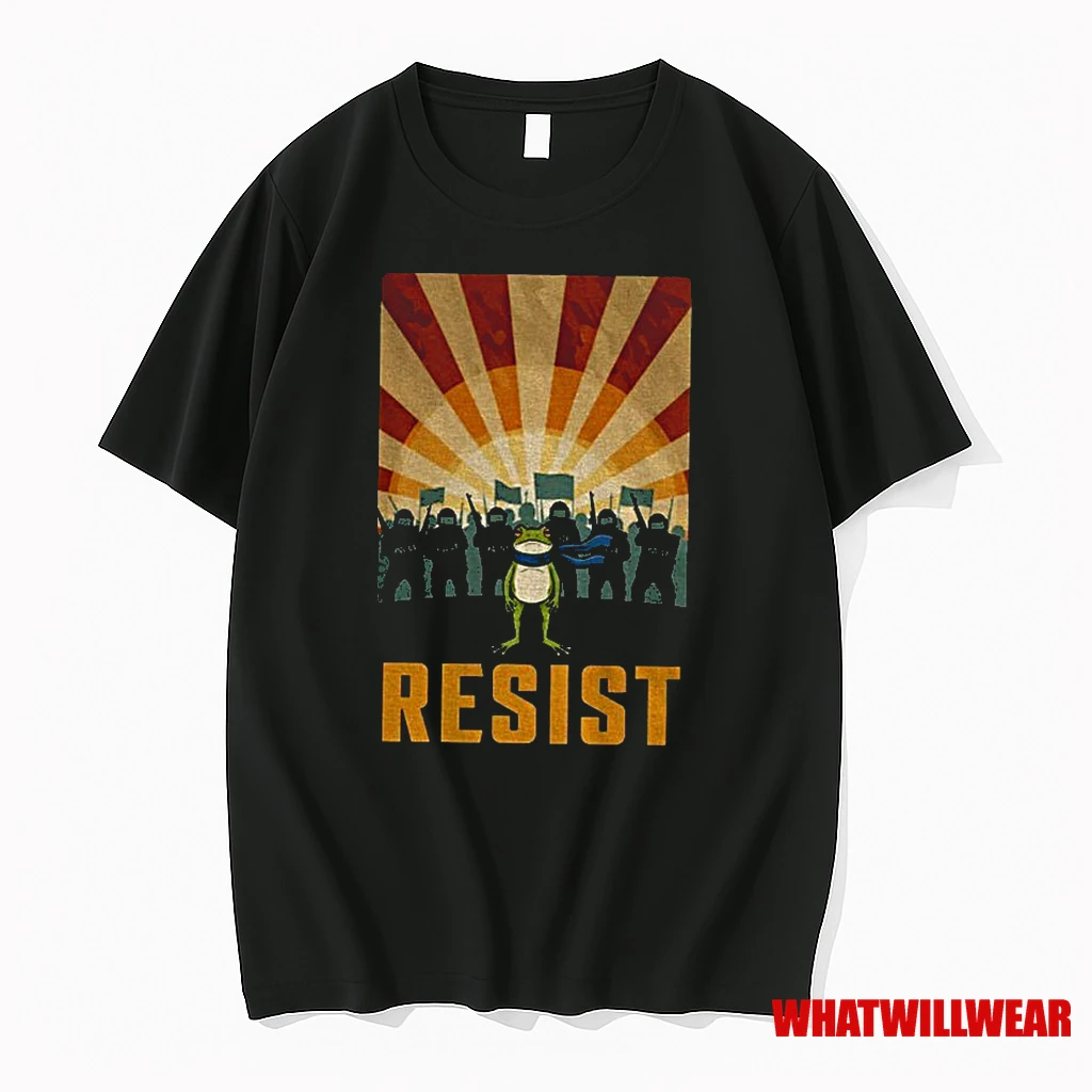 Activists Political Statement Resist Portland Frog Classic Shirts