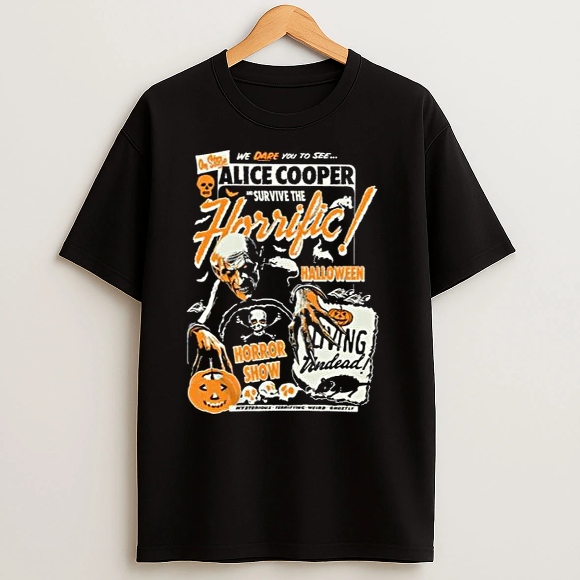 Alice Cooper Horrific Halloween Horror Show Men Shirts