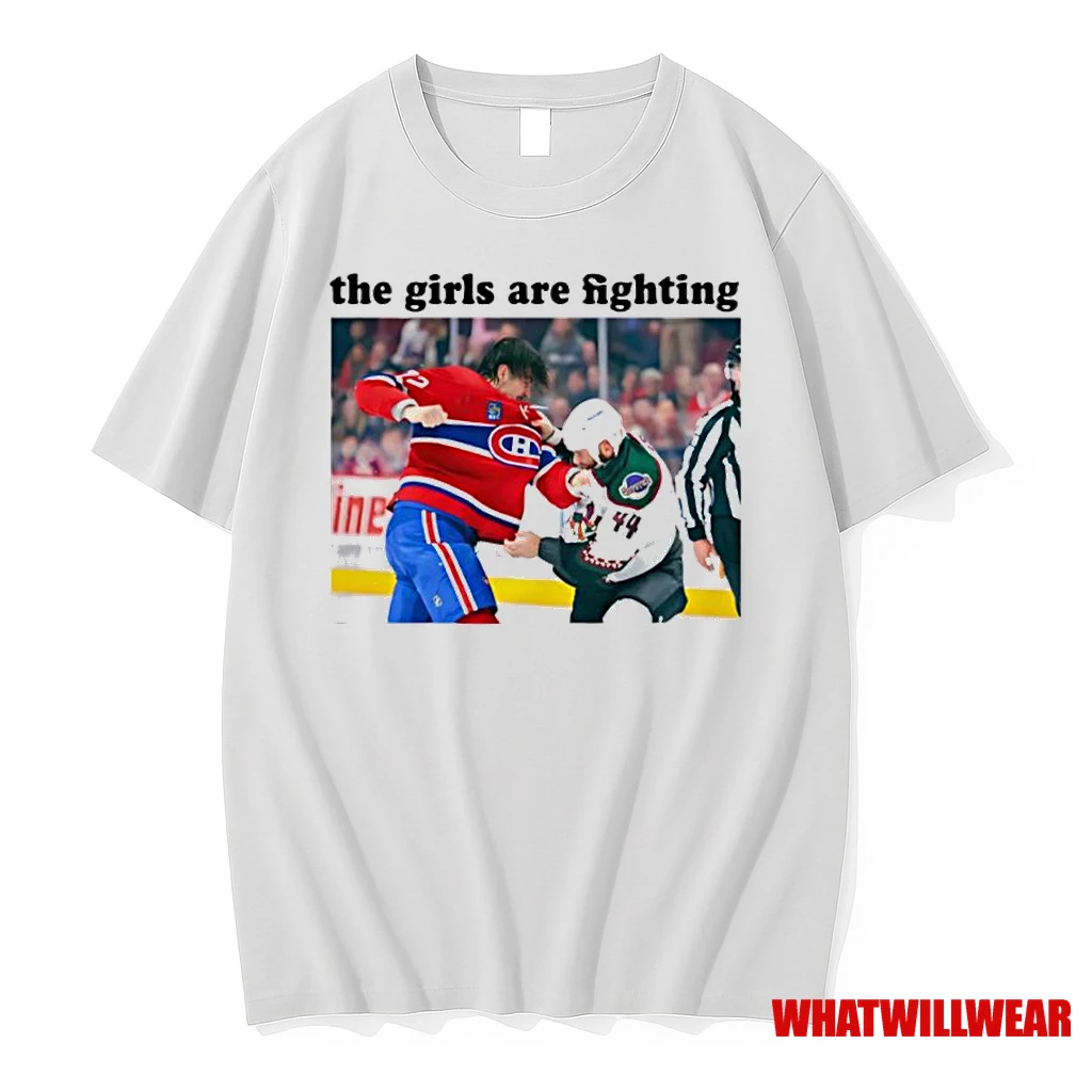 Arber Xhekaj Montreal Canadiens And Zack Kassian Arizona Coyotes The Girls Are Fighting Classic Shirts