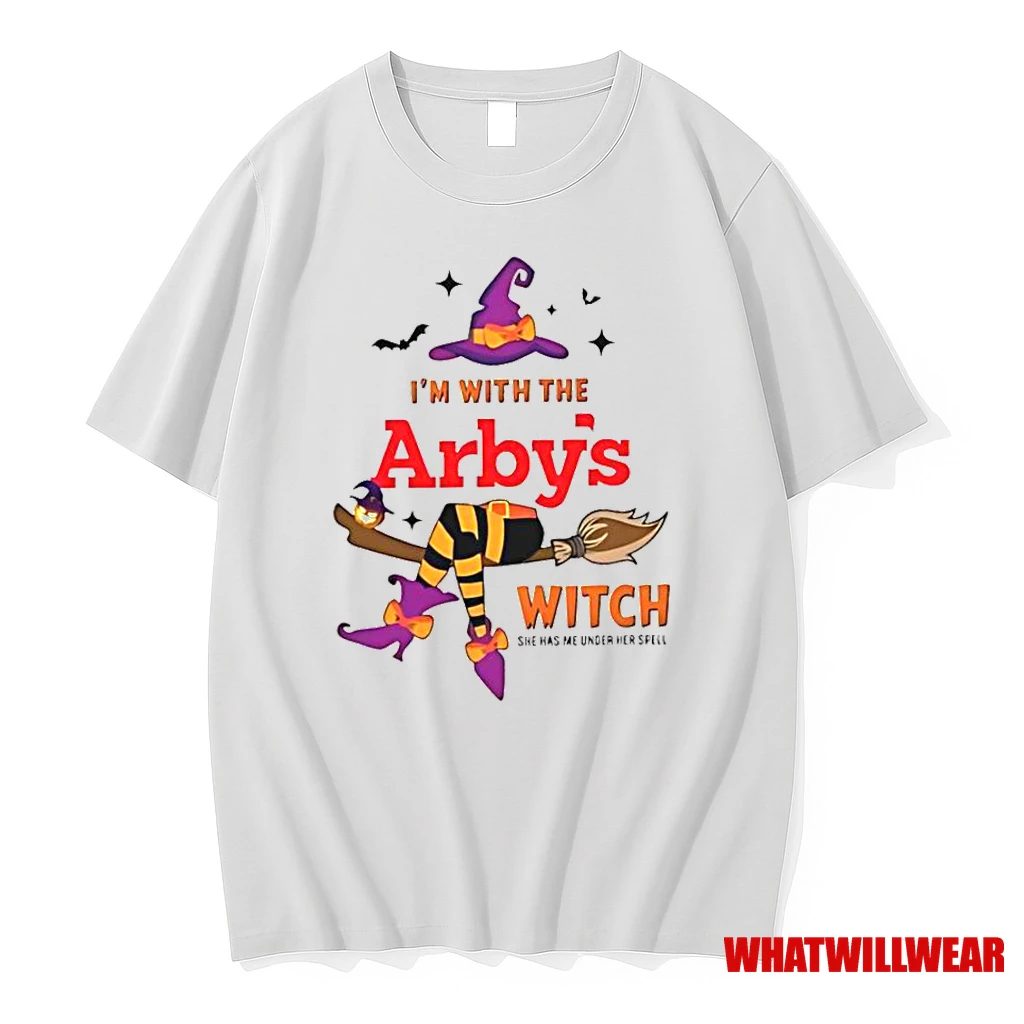Arbys Im With The Witch She Has Me Under Her Spell Halloween Classic Shirts