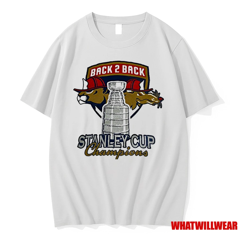 Back 2 Back Florida Panthers Stanley Cup Champions Logo Classic Shirts