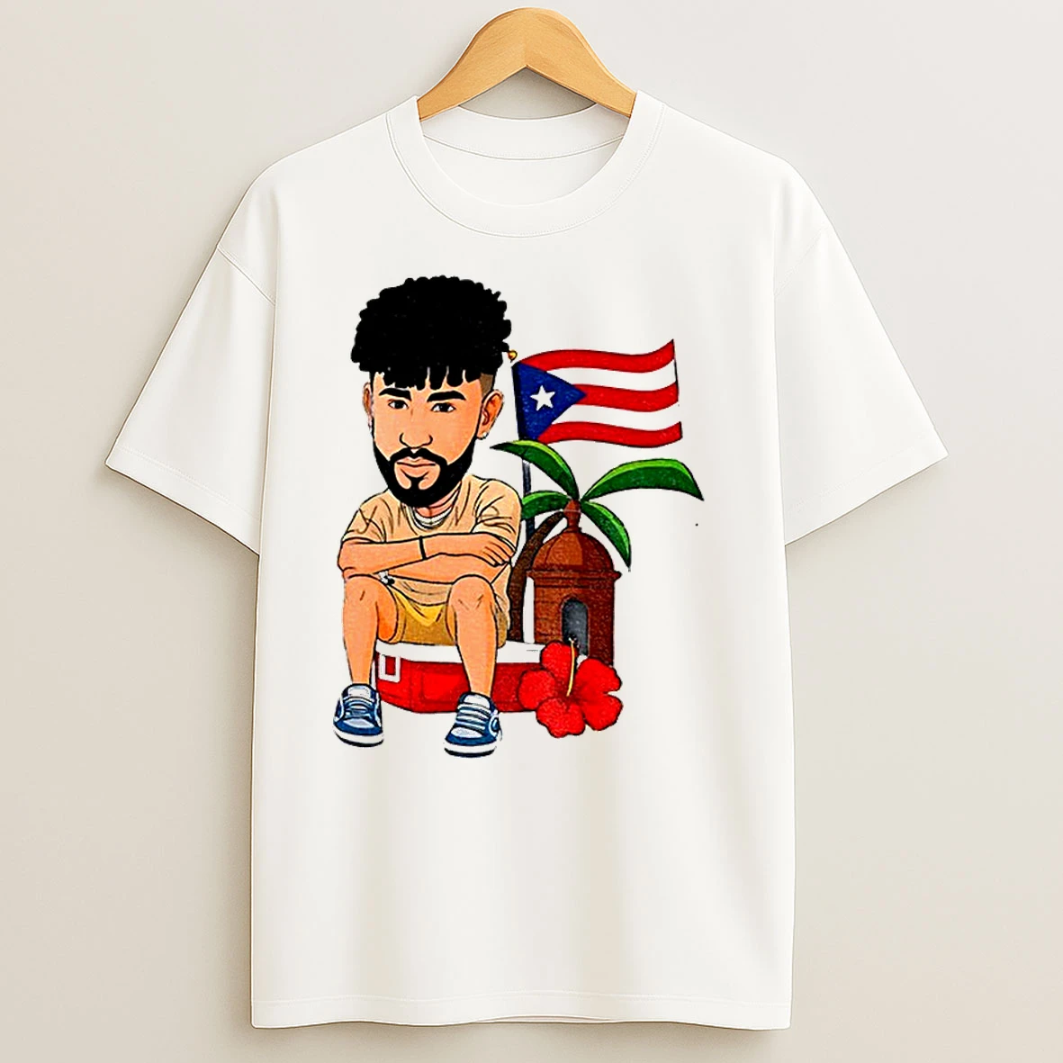 Bad Bunny Puerto Rico Flag Summer 2025 Classic Shirts