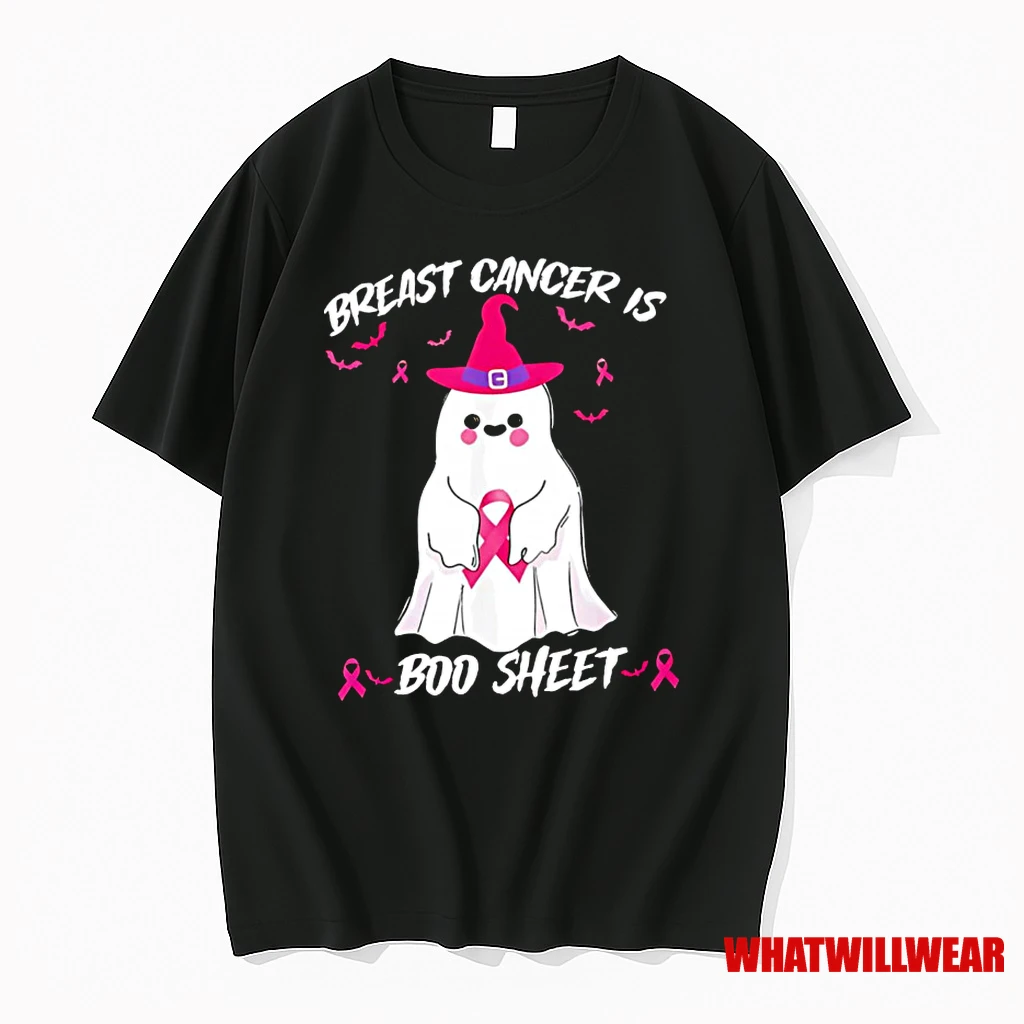 Breast Cancer Is Boo Sheet Pink Ghost Halloween Classic Shirts