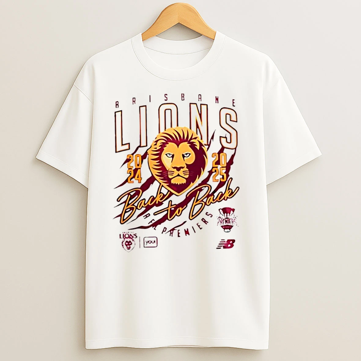 Brisbane Lions Afl 2025 Back To Back Premiers Classic Shirts