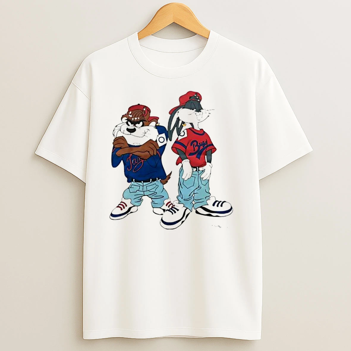 Bugs Bunny And The Tasmanian Devil Hip Hop Vintage Classic Shirts