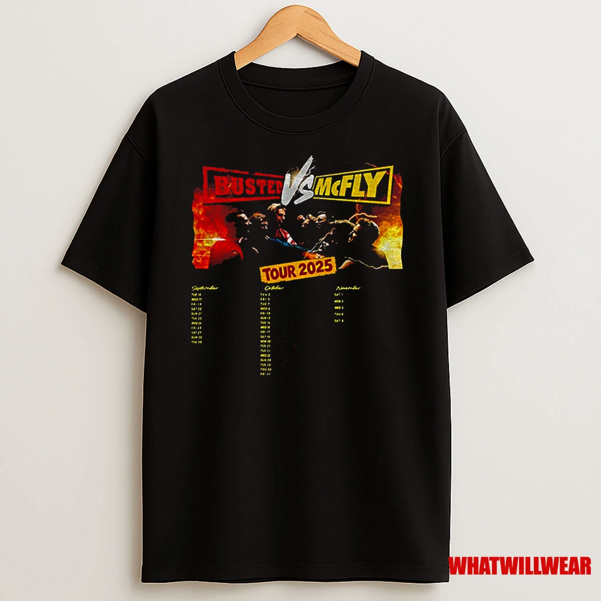 Busted Vs Mcfly Tour 2025 World Tour Classic Shirts