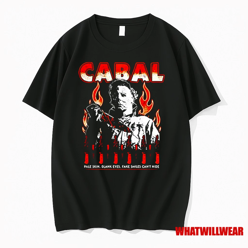 Cabal Michael Myers Collection Pale Skin Black Eyes Fake Smiles Cant Hide Classic Shirts