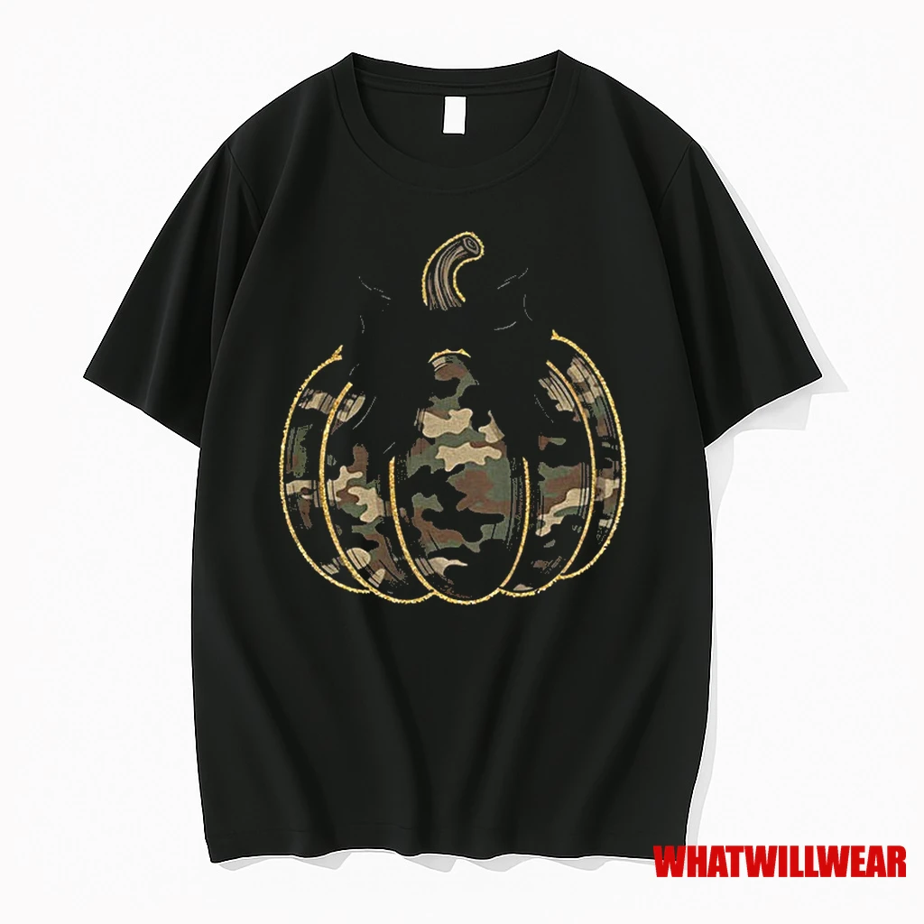 Camo Pumpkin Glitter Coquette Fall Pumpkin Thanksgiving Classic Shirts