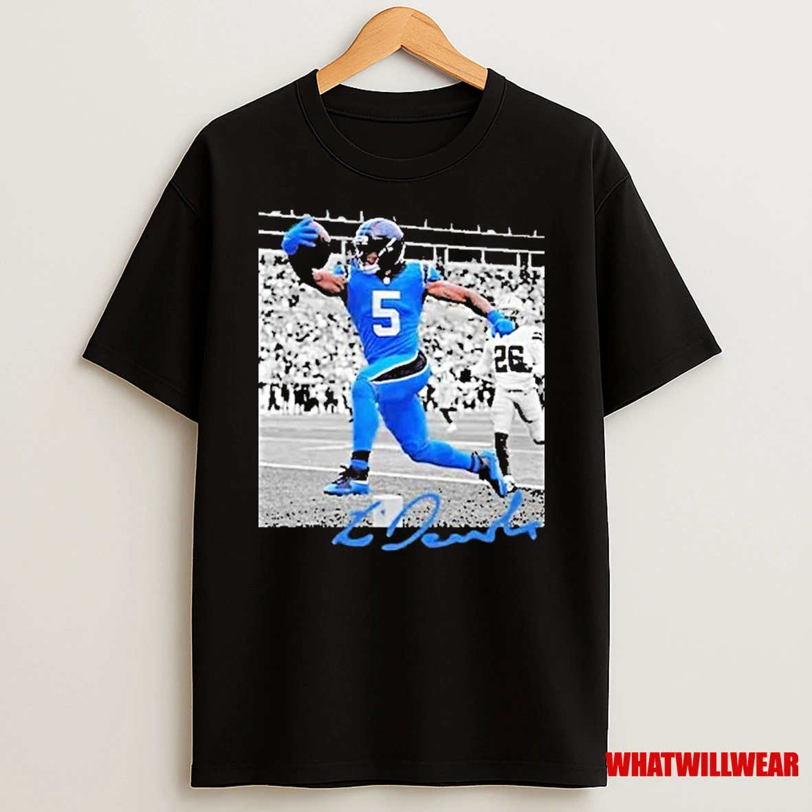 Carolina Panthers Rico Dowdle Black Nfl Flash Features Week 6 Shirts