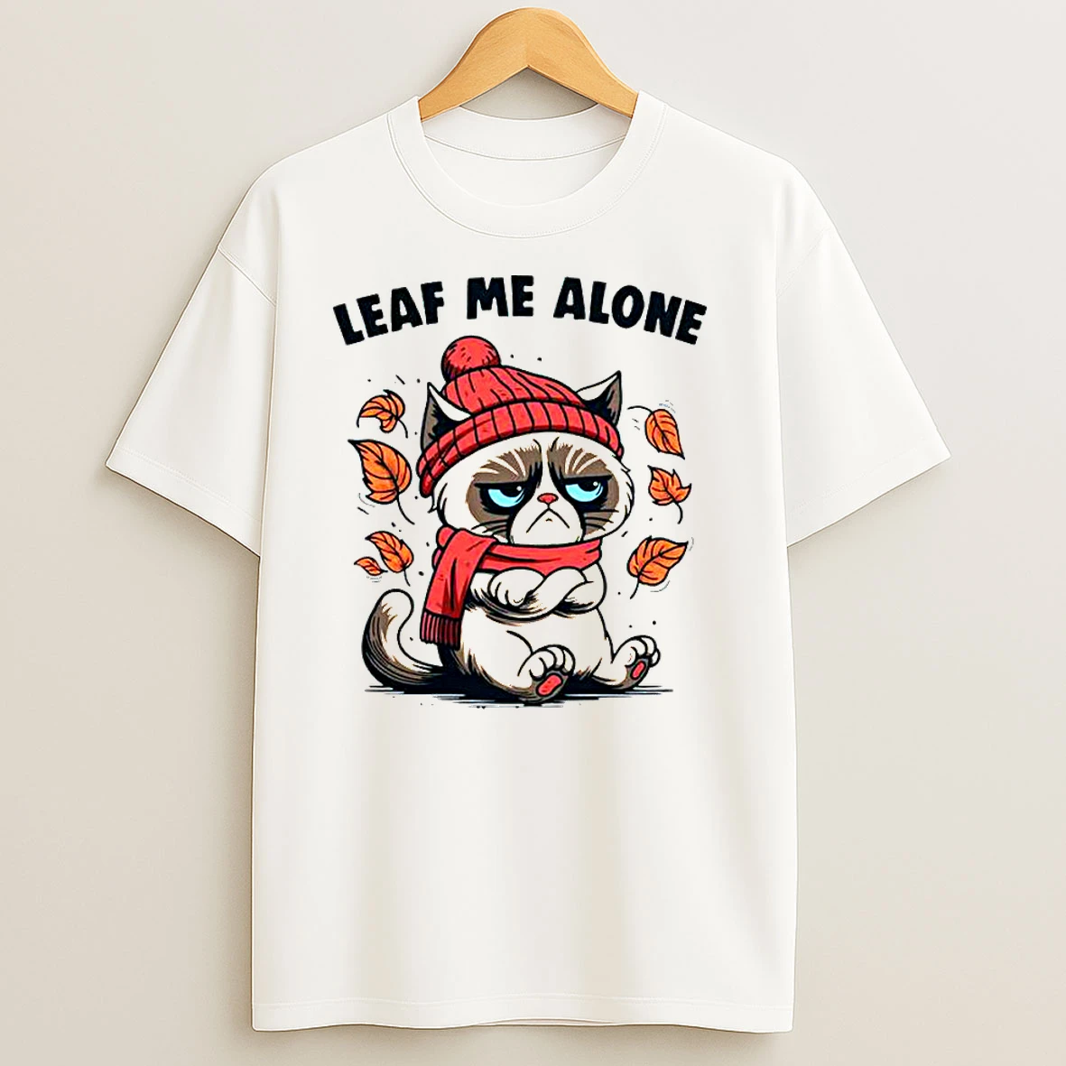 Cat Leaf Me Alone This Fall Classic Shirts