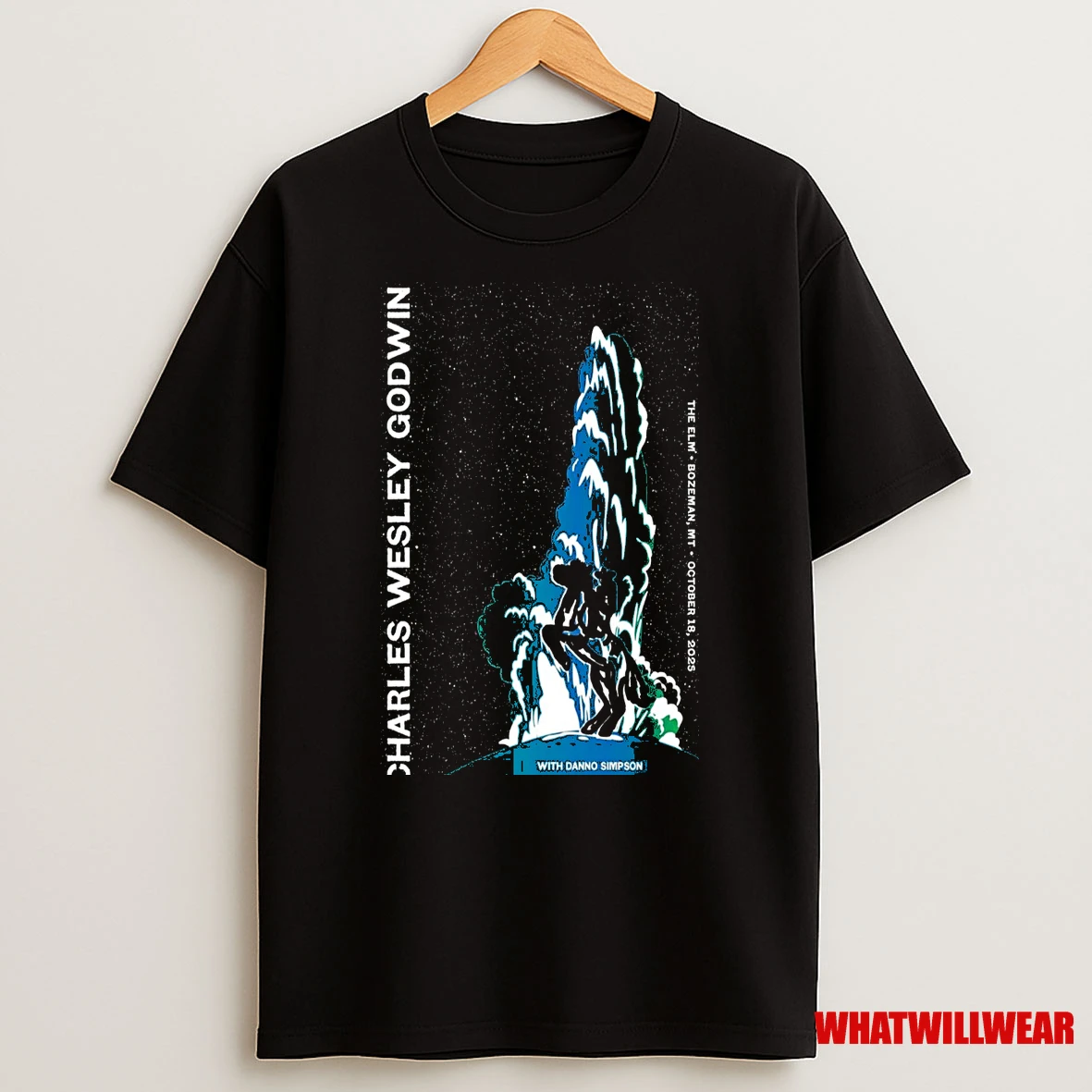 Charles Wesley Godwin The Elm October 18 2025 Bozeman Mt Tour Shirts