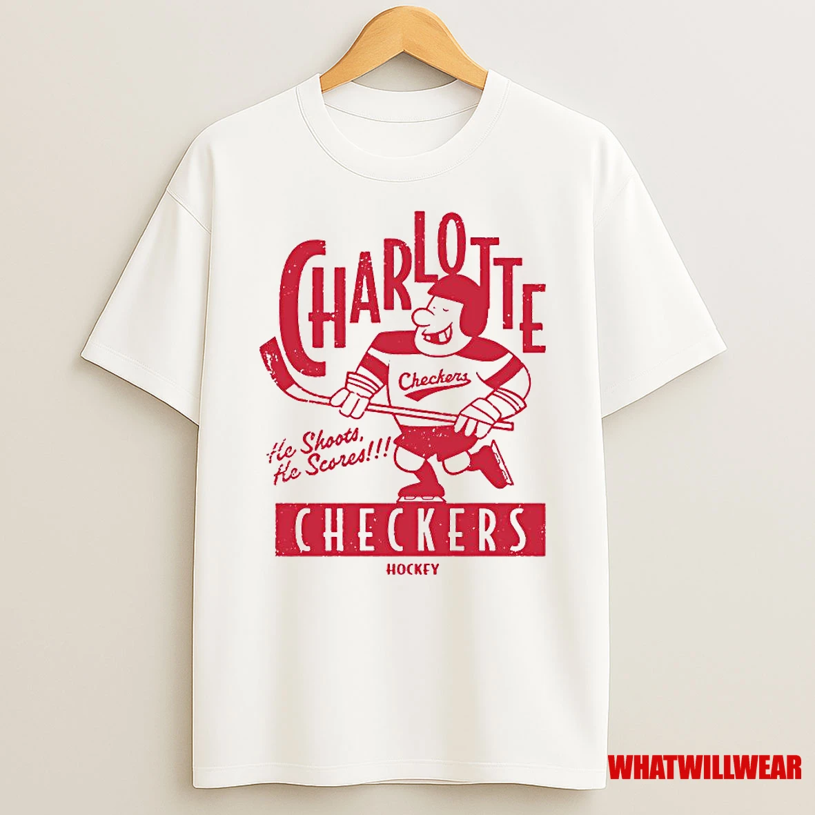 Charlotte Checkers Retro Player Shirts