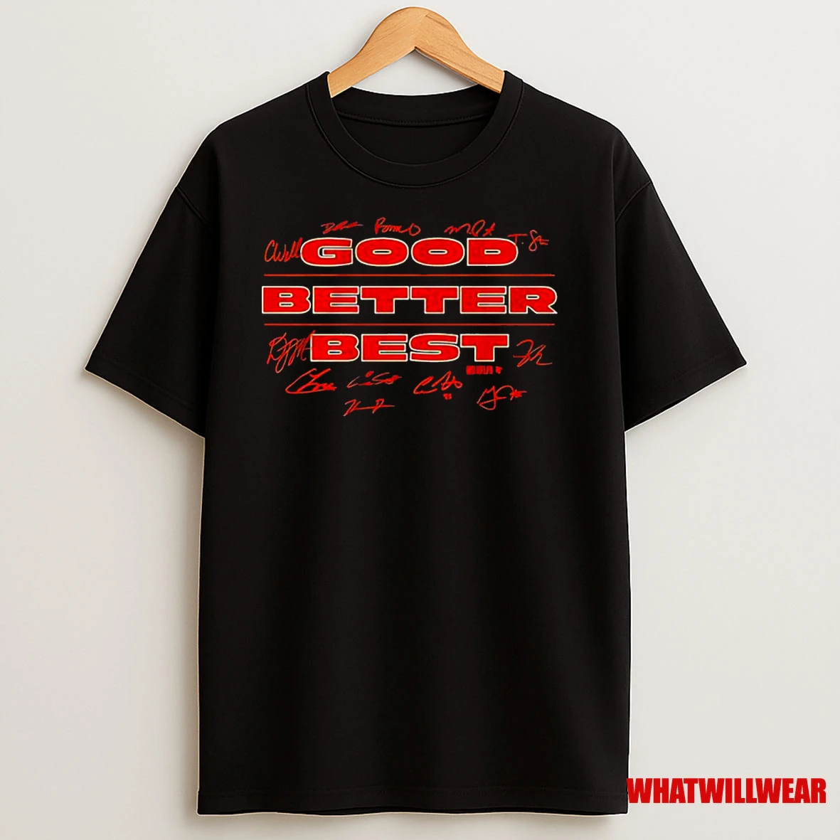 Chicago Bears Players Good Better Best Signatures Classic Shirts
