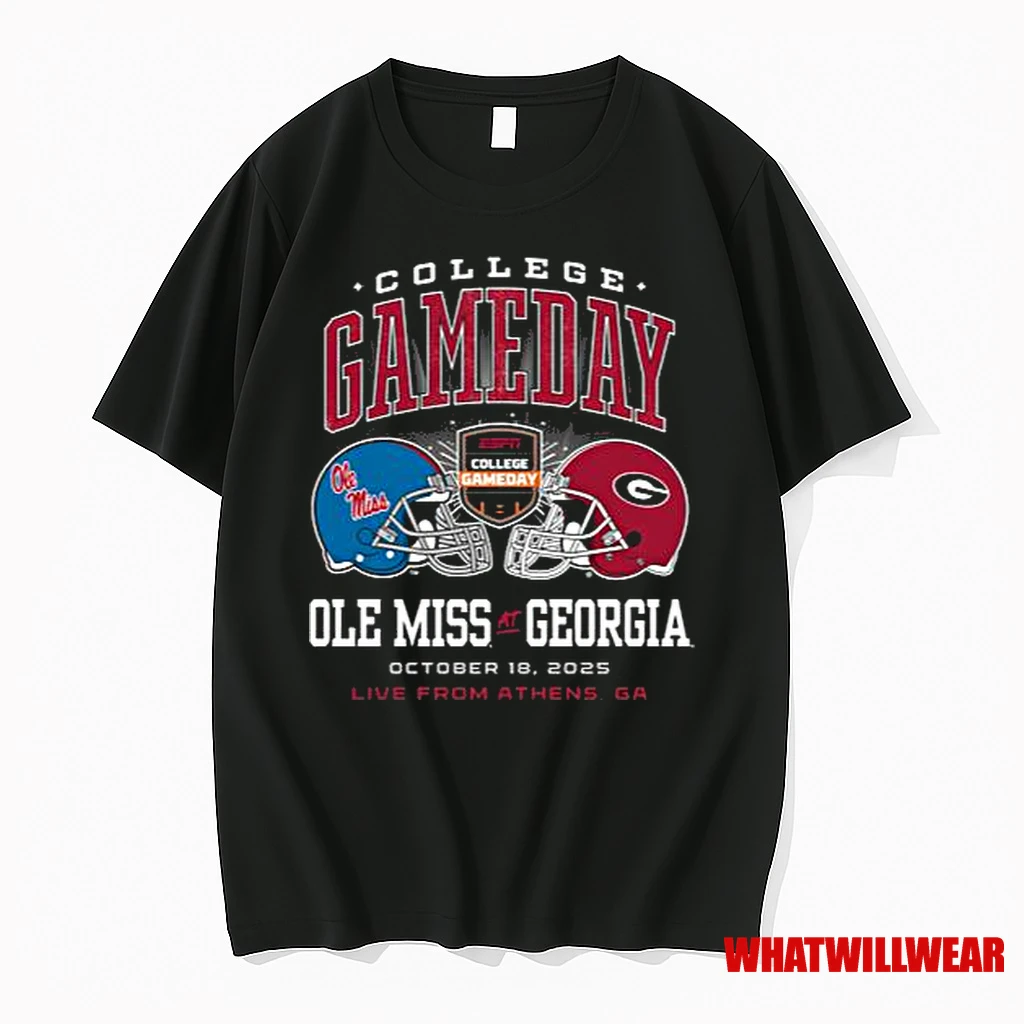 College Gameday Ole Miss Vs Georgia Tee Men Shirts