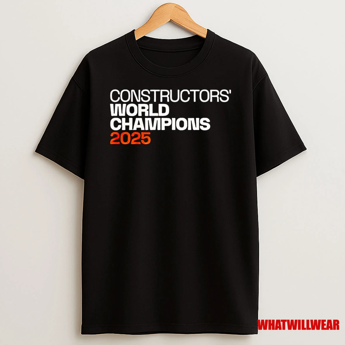 Constructors World Champions Mclaren Formula 1 Team 2025 Logo Classic Shirts