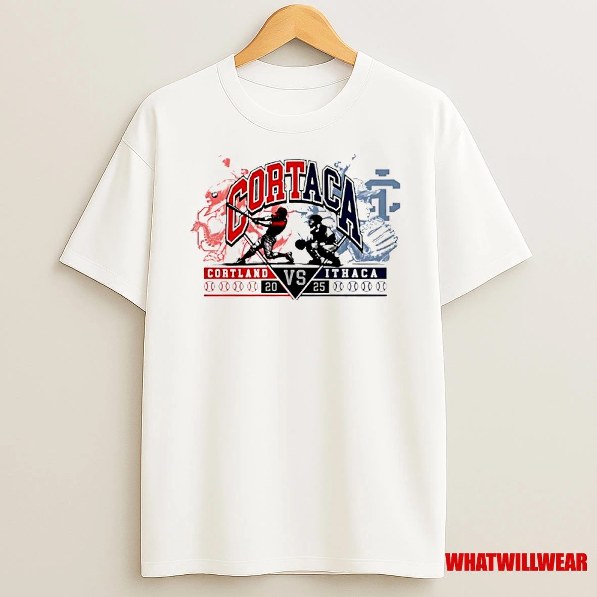 Cortaca Cortland Vs Ithaca 2025 Baseball Classic Shirts