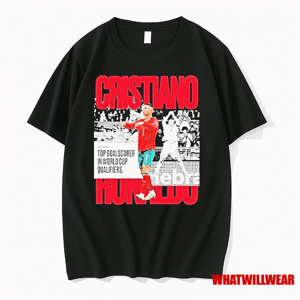 Cristiano Ronaldo Top Goal Scorer In World Cup Qualifiers 2025 Shirts