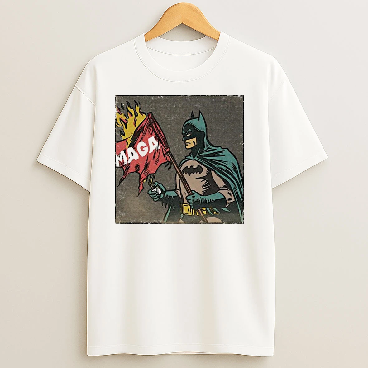 Cult Of The Batman Maga Flag Graphic Classic Shirts