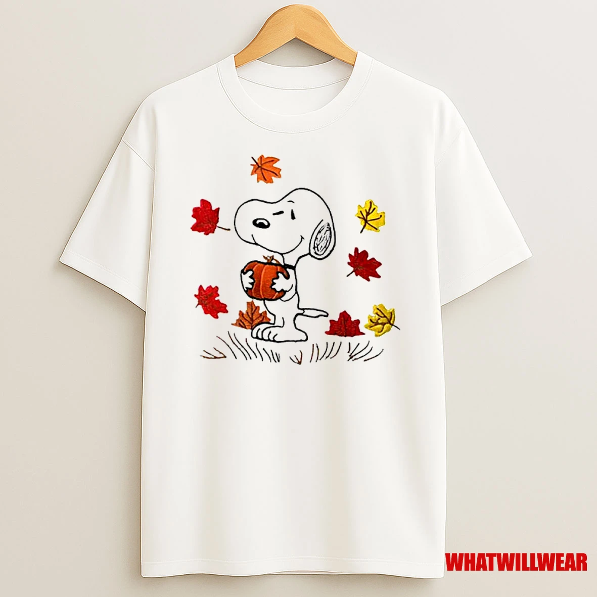 Cute Dog Snoopy Happy Fall Classic Shirts