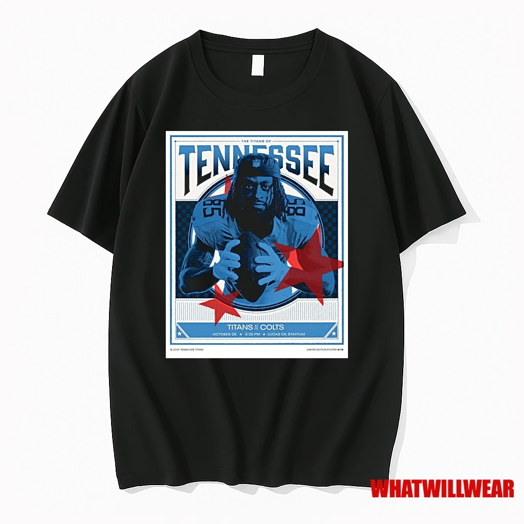 Dbvlil8b The Titans Of Tennessee Titans At Colts October 26 2025 Lucas Oil Stadium Shirts
