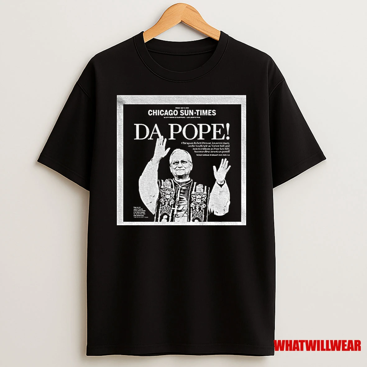 Da Pope New Pope Leo 14 Chicago Sun Times Classic Shirts