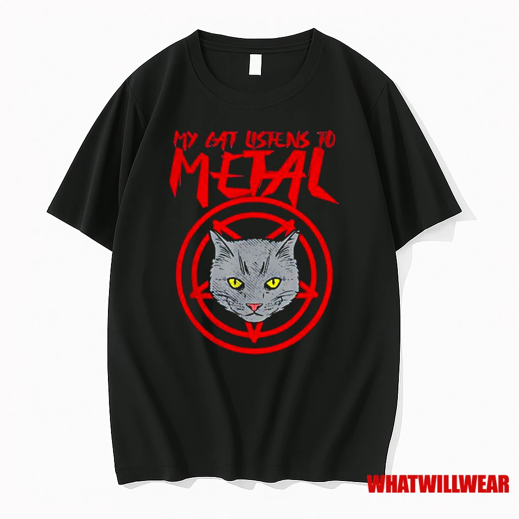 Death Metal X My Cat Listens To Metal Classic Shirts