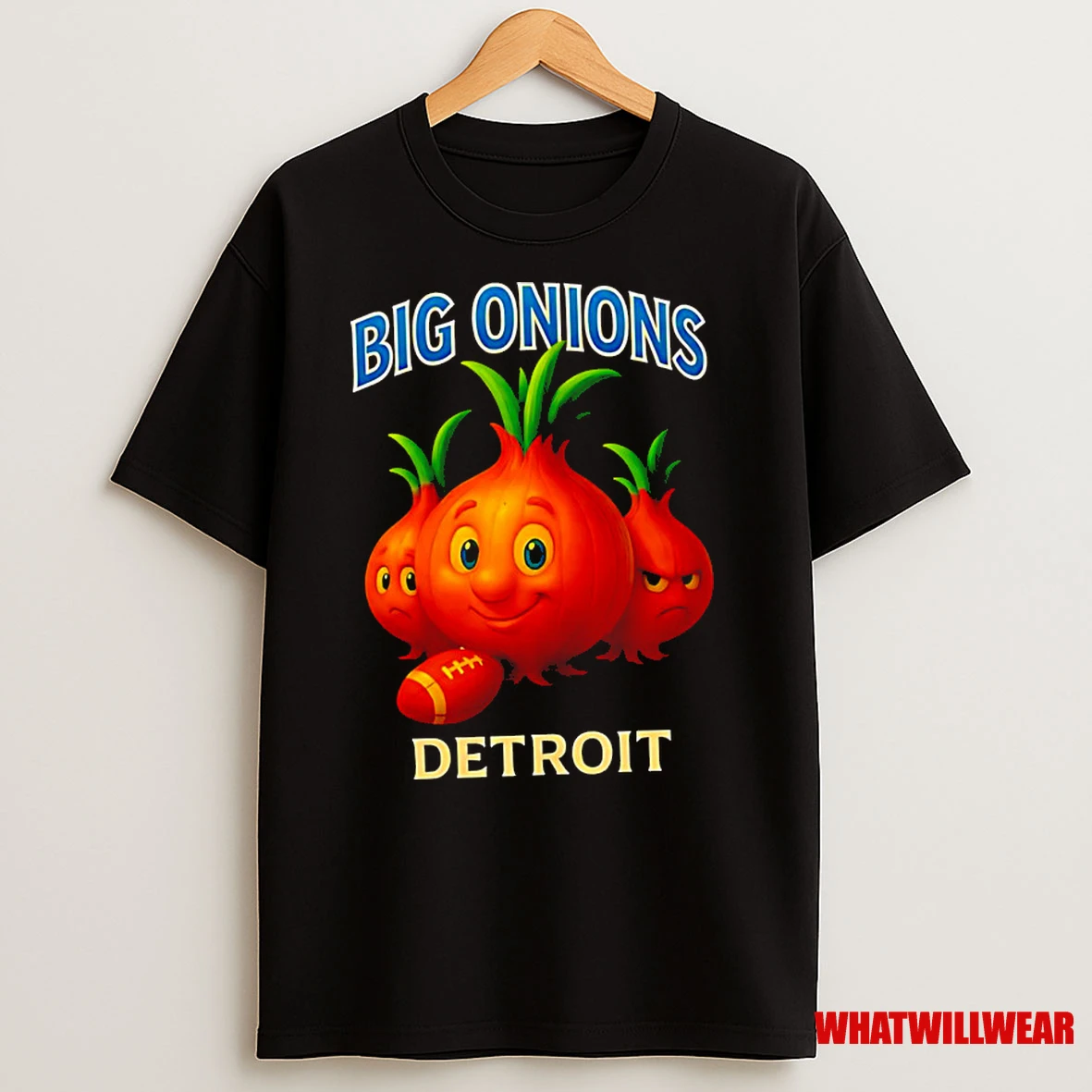Detroit Big Onions Funny Football Classic Shirts