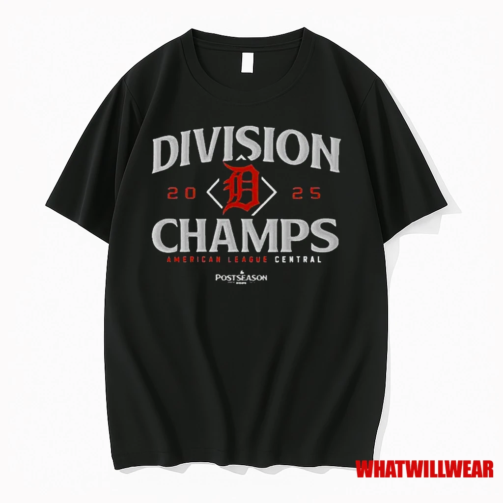 Detroit Tigers 2025 Al Central Division Champions Classic Shirts