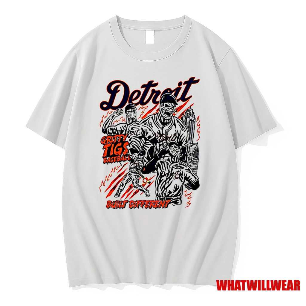 Detroit Tigers Built Different Skeleton Classic Shirts