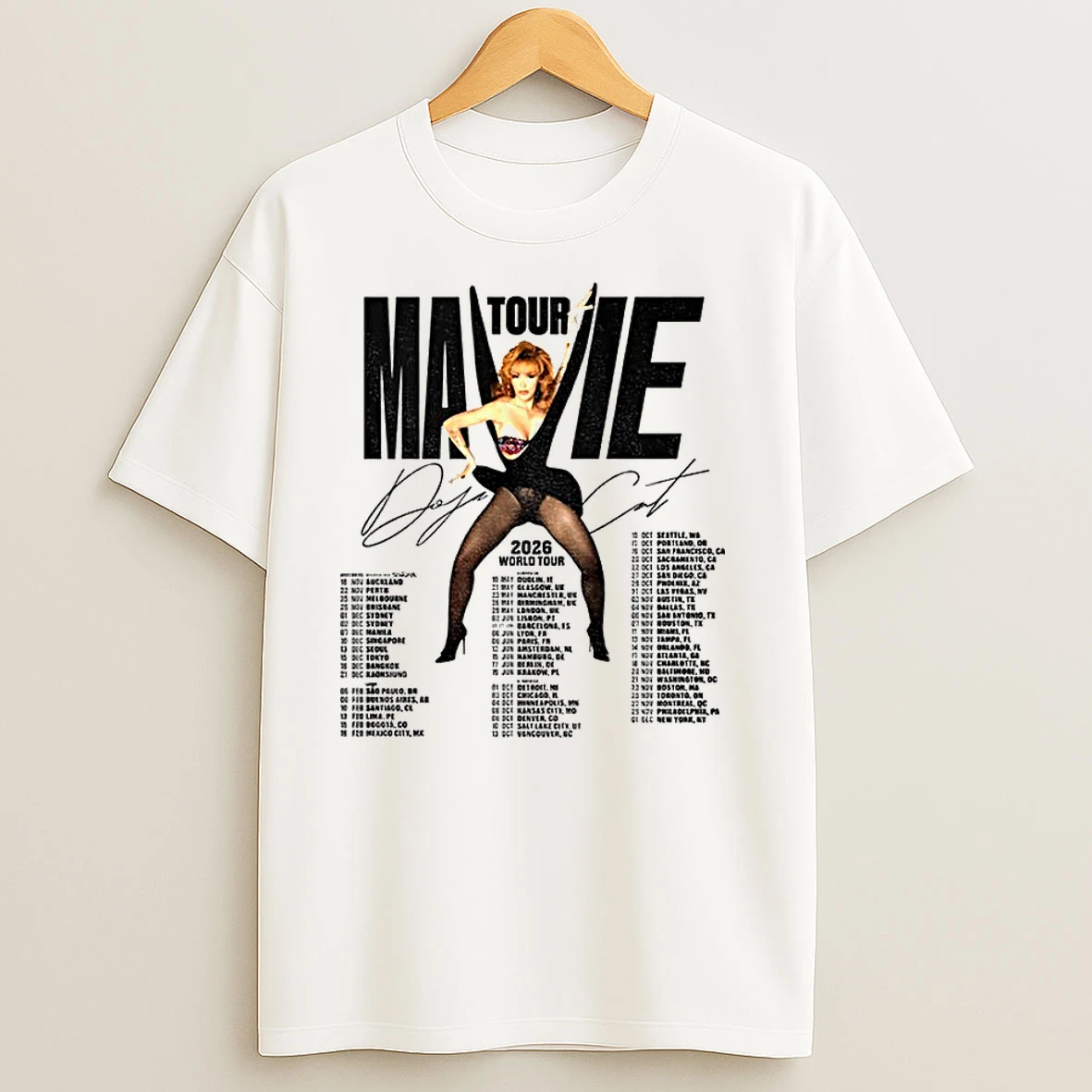 Doja Cat Tour Ma Vie World Tour 2026 Classic Shirts