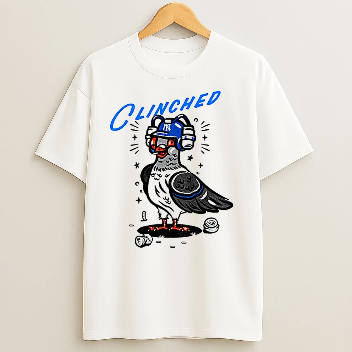 Dove New York Yankees Mlb Baseball Clinched 2025 Classic Shirts