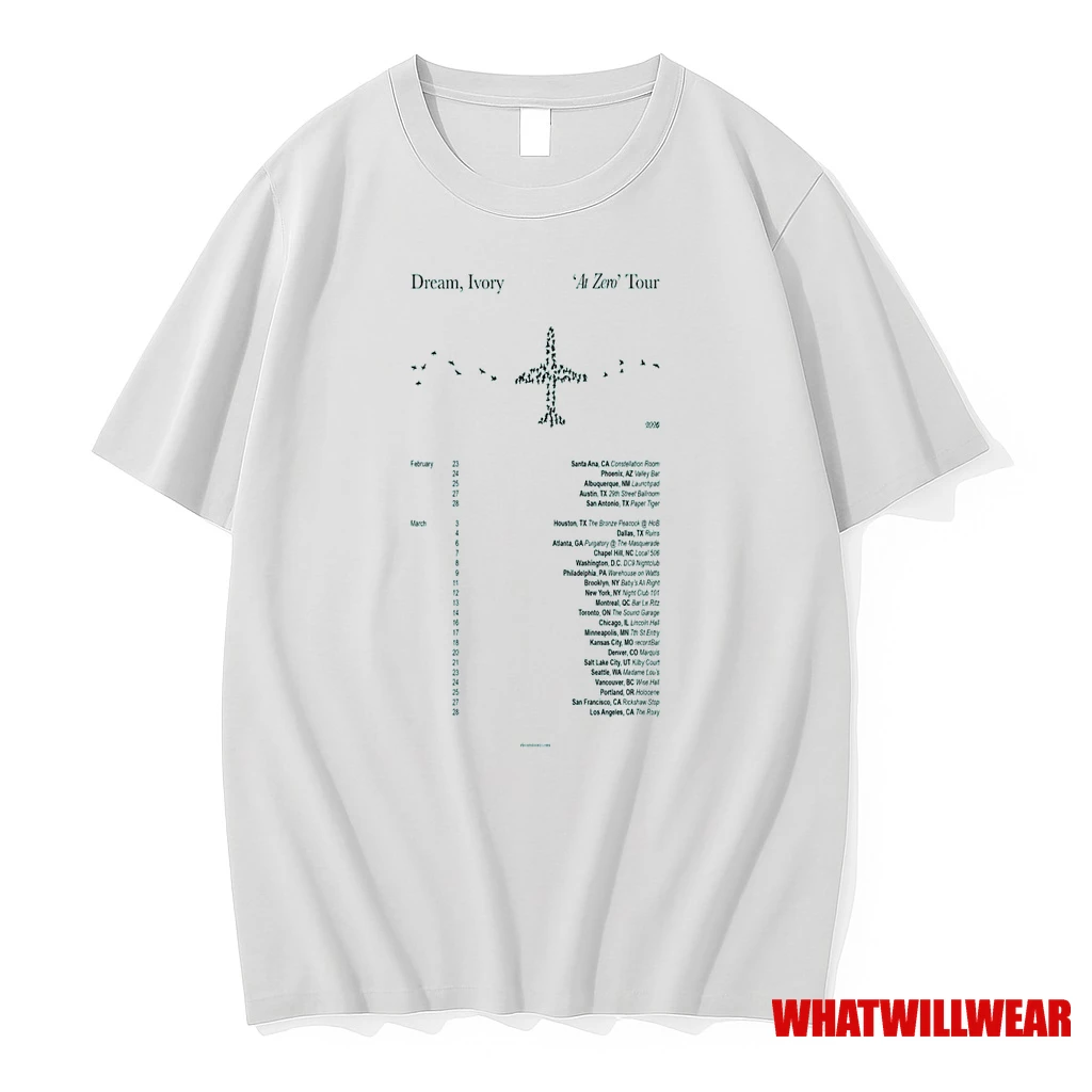 Dream Ivory At Zero Tour 2026 Shirts