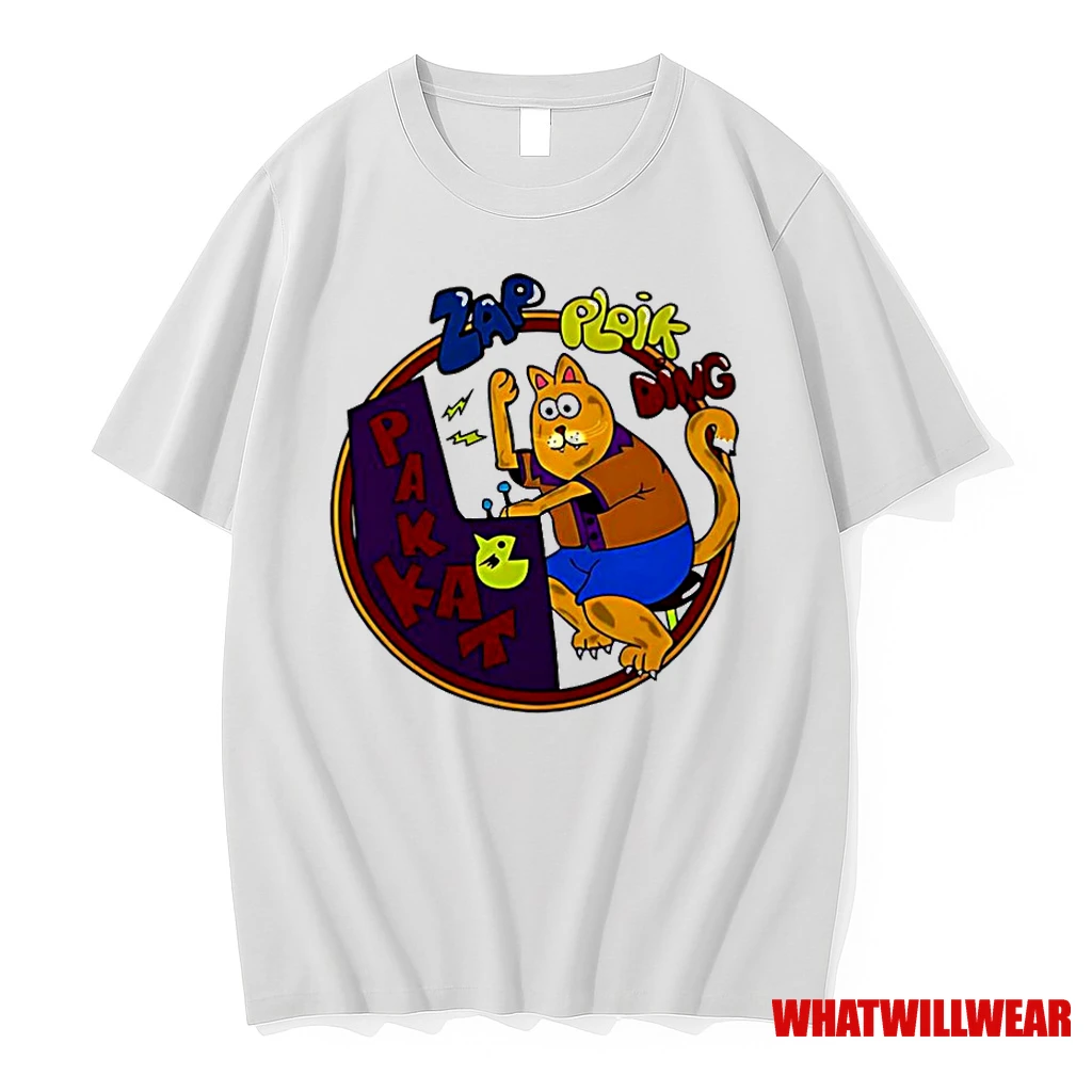 Dustin Zap Ploik Ding Pakkat Cat Playing Arcade Game Classic Shirts