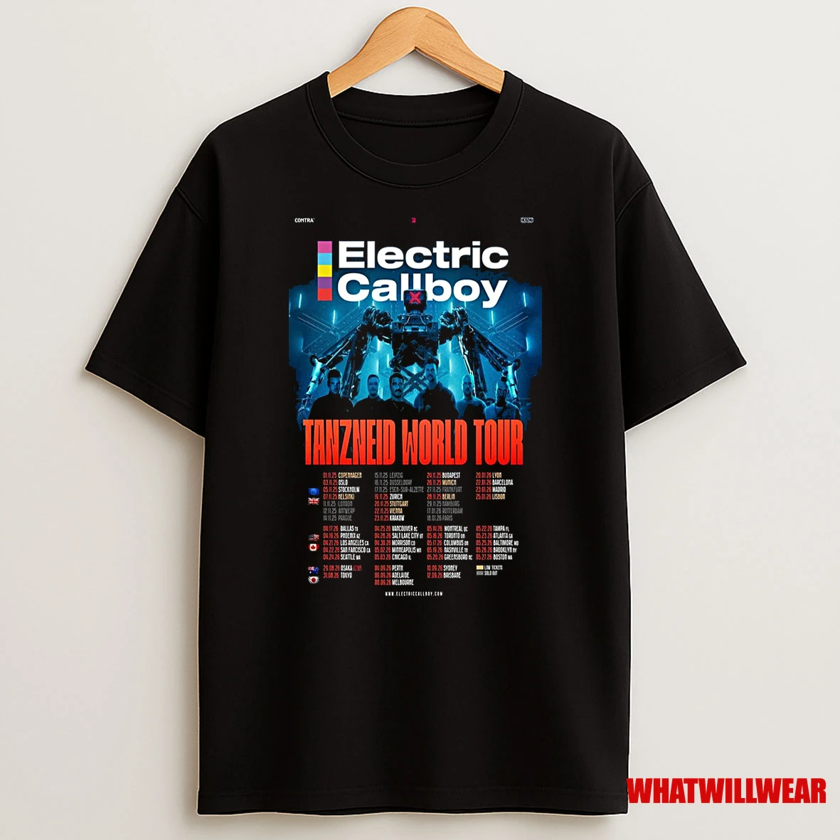 Electric Callboy Tanzneid World Tour 2026 Shirts