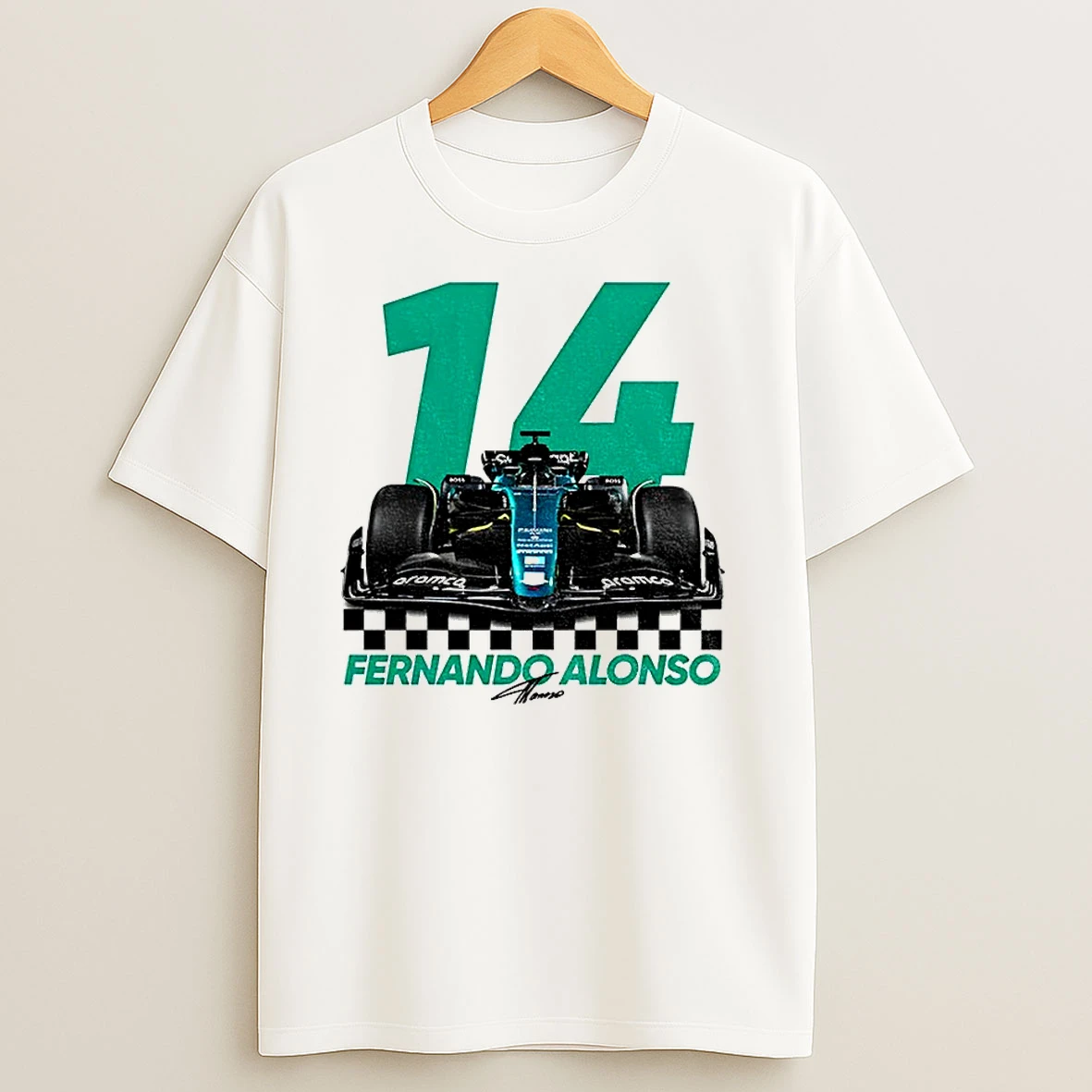 Fernando Alonso F1 Racing Legend Fan Motorsport Signature Classic Shirts