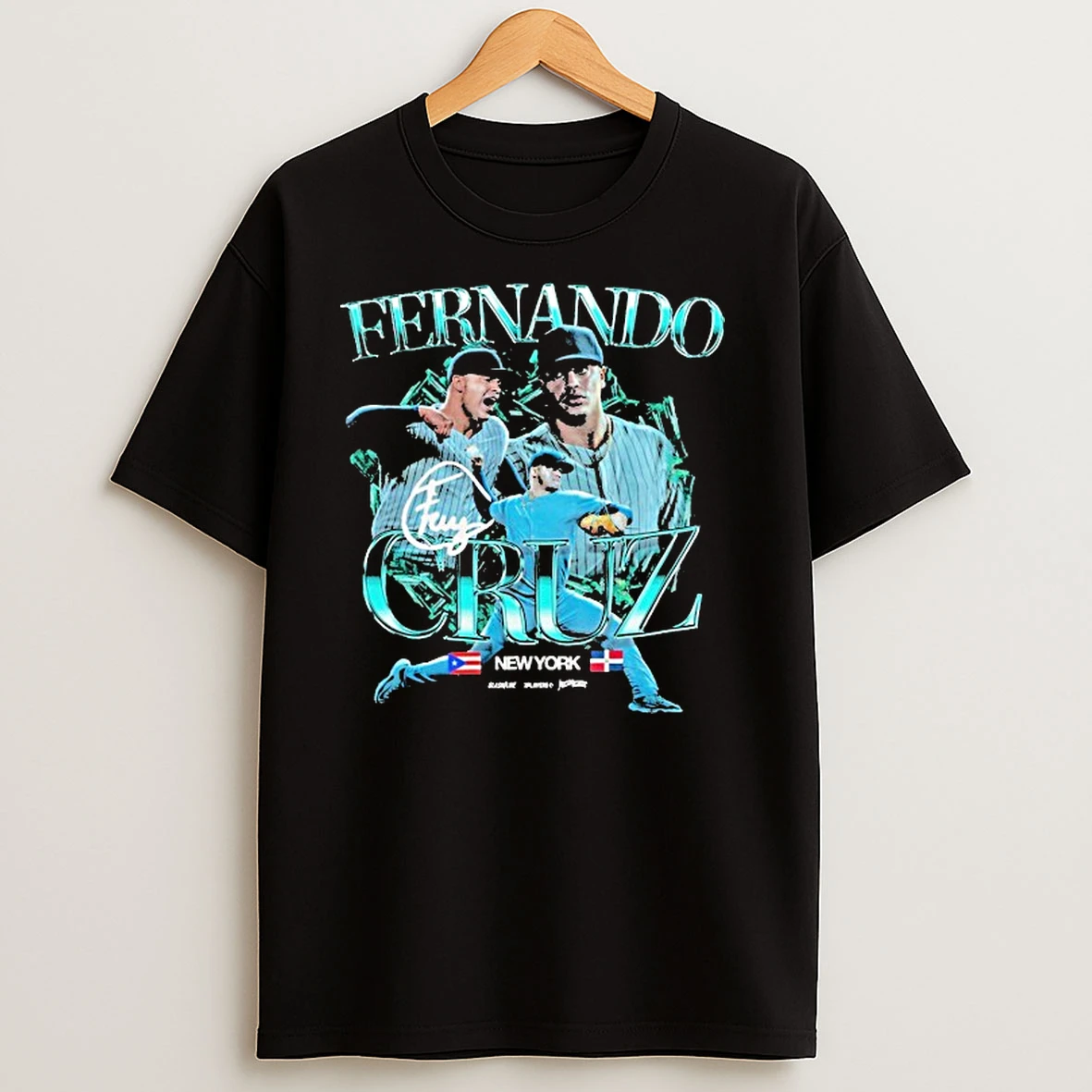 Fernando Cruz New York Yankees Player Collage Shirts
