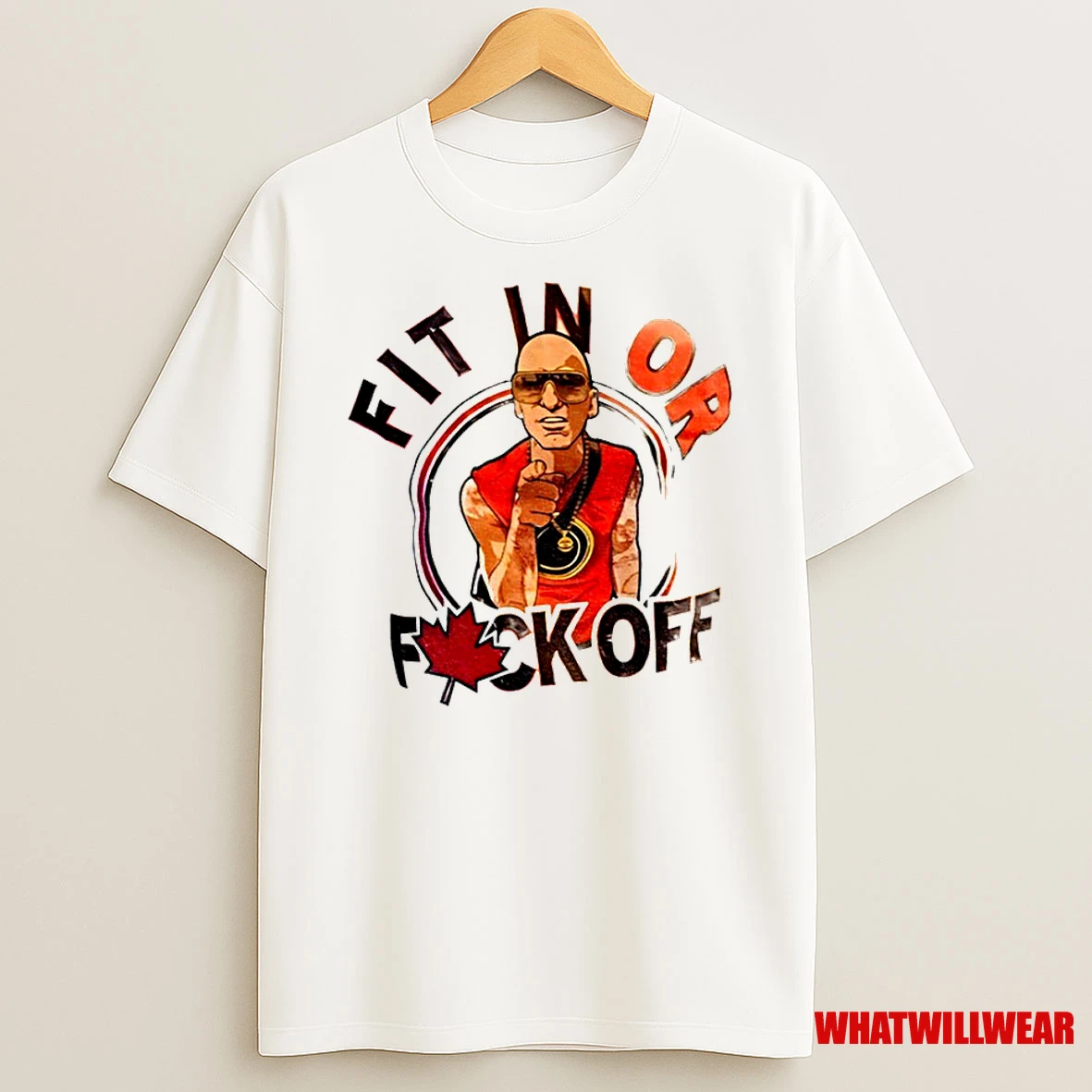 Fit In Or Fuck Off Canada Classic Shirts